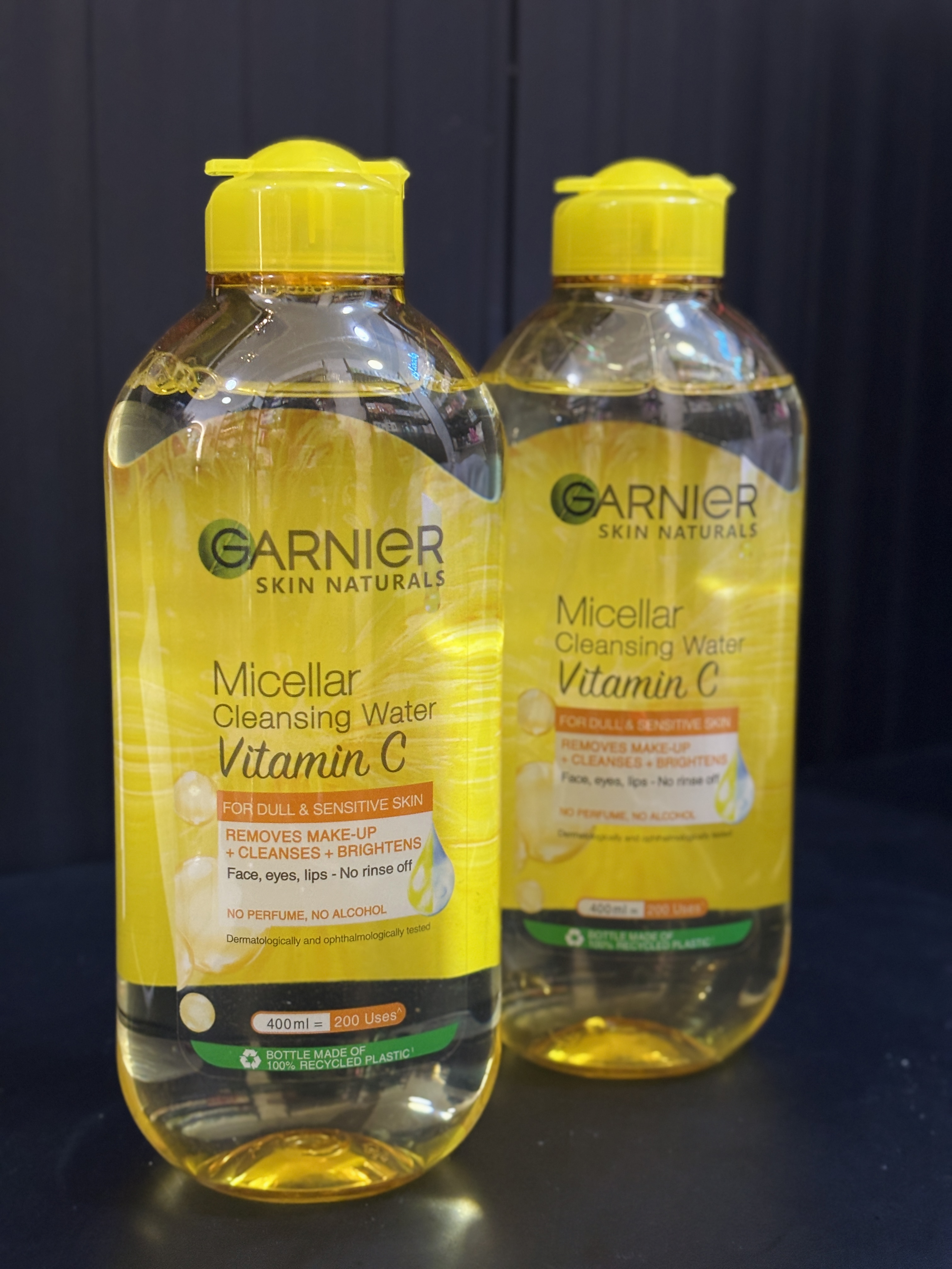 میسلار واتر پاک کننده آرایش ویتامین سی گارنیه روشن کننده۴۰۰میل|Vitamin C micellar water Garnier 400ml