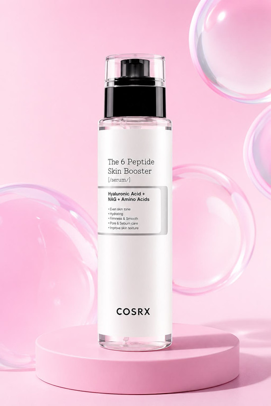 سرم تقویت کننده و جوانساز بوستر پوست ۶ پپتاید کوزارکس ۱۵۰میل| COSRX The 6 Peptide Skin Booster serum 150ml