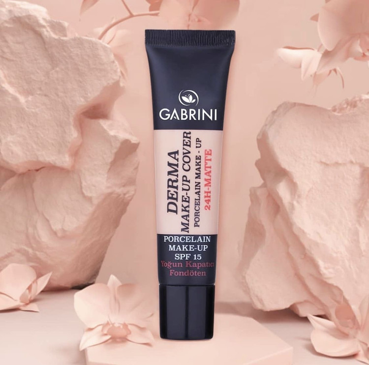 کرم پودر درما گابرینی، پوشش بالا و ماندگار۴۰میل|Gabrini Derma Foundation 40ml