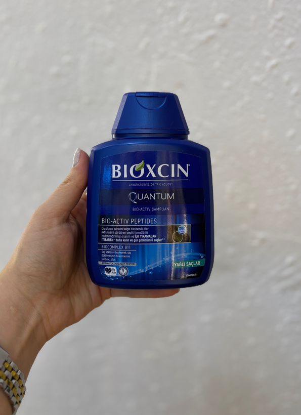 شامپو بیوکسین مدل کوانتوم بایو اکتیو کنترل چربی و تقویتکننده مو ۳۰۰میل| Bioxcin Quantum Bio-Activ Shampoo 300ml