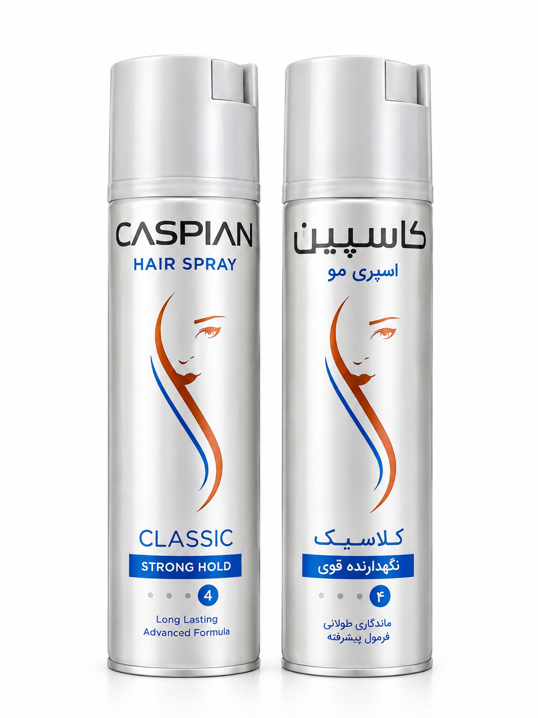 اسپری مو کاسپین کلاسیک ۱۵۰میل نگهدارنده قوی شماره4 | Caspian Classic Hair Spray 150ml